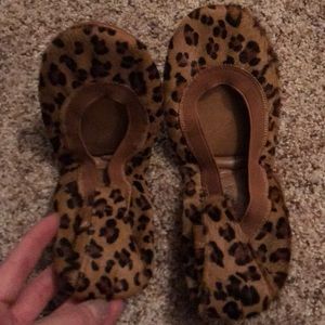 YS Yosi Samra leopard pony hair flats size 6